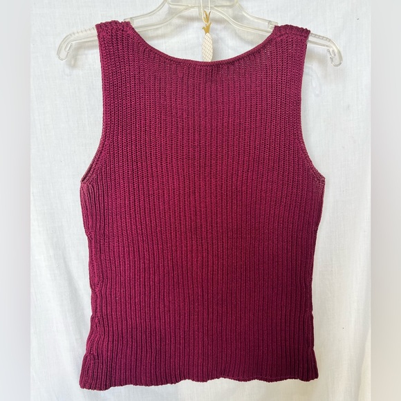 Berry/wine-coloured knit tank from Jones New York - Picture 3 of 3